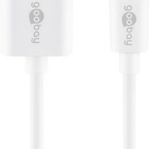 Cable Goobay  Lightning USB charging and sync cable 54600  White,  USB 2.0 male (type A), Apple Lightnin male (8-pin) 