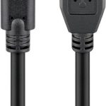 Cable Goobay  67995 USB-C to micro-B 3.0 cable  Round cable, SuperSpeed data transfer - The USB-C cable supports data transfer rates up to 5 Gbps - 10 times faster than USB 2.0; Quick charge function - USB-C charging cable for super-fast synchronisation and charging of USB-C enabled devices with a power of up to 15 W., 0.6 m, USB-C (male), micro-B 3.0, Black 