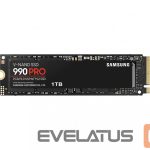 Hard drive SSD Samsung  990 PRO 1000 GB, SSD form factor M.2 2280, SSD interface PCIe Gen4x4, Write speed 6900 MB/s, Read speed 7450 MB/s 