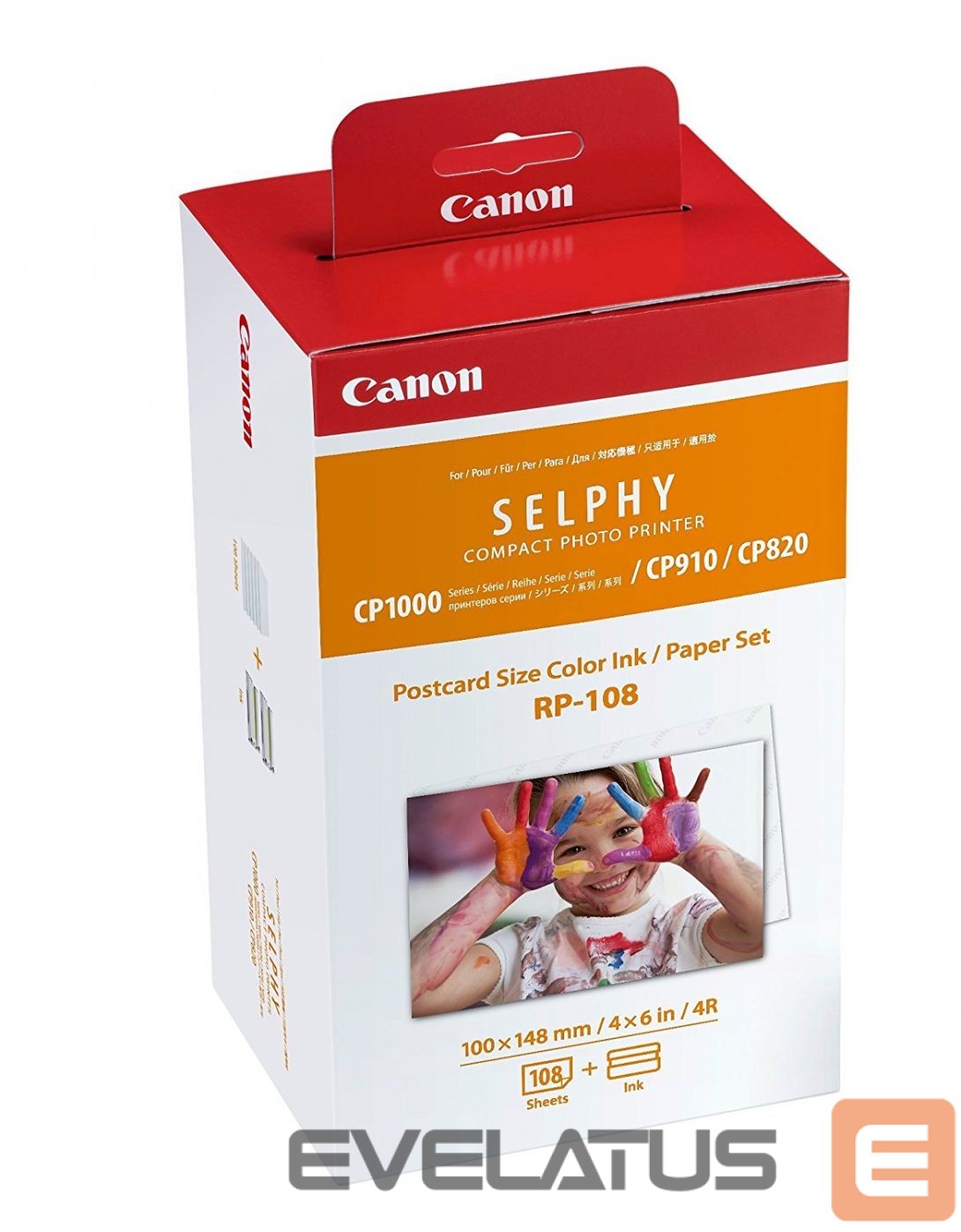 Printer accessories Canon Color Ink/Paper Set for SELPHY CP1300 Printer RP-108
