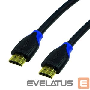 Monitor accessory Logilink  CH0061 HDMI Cable 2.0 bulk M/M 1.0m black 