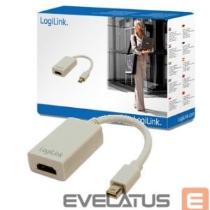 Converter Logilink  Adapter Mini DisplayPort to HDMI with Audio: HDMI A, Mini DisplayPort 