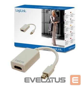 Converter Logilink Adapter Mini DisplayPort to HDMI with Audio: HDMI A, Mini DisplayPort
