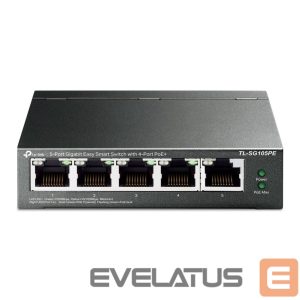 Server - Other Accessories TP-Link  Switch TL-SG105PE Unmanaged, Desktop, 10/100/1000 Mbit/s, Ethernet LAN (RJ-45) ports 5, PoE+ ports quantity 4, Power supply type External 