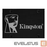 Hard drive SSD Kingston  KC600 256 GB, SSD form factor 2.5", SSD interface SATA, Write speed 500 MB/s, Read speed 550 MB/s 