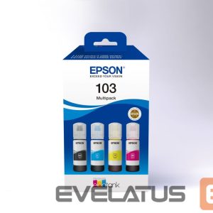 Printer accessories EPSON  103 EcoTank Ink Cartridge, Black, Cyan, Magenta, Yellow, Multipack 4-colours 