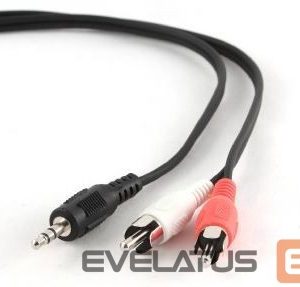 Cable Cablexpert  2.5m, 3.5mm/2xRCA, M/M 2.5 ", Black, Red, White 