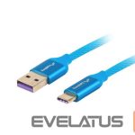 Cable Lanberg  Cable CA-USBO-21CU-0010-BL USB-A to USB-C, 1 m 