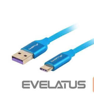 Cable Lanberg  Cable CA-USBO-21CU-0010-BL USB-A to USB-C, 1 m 