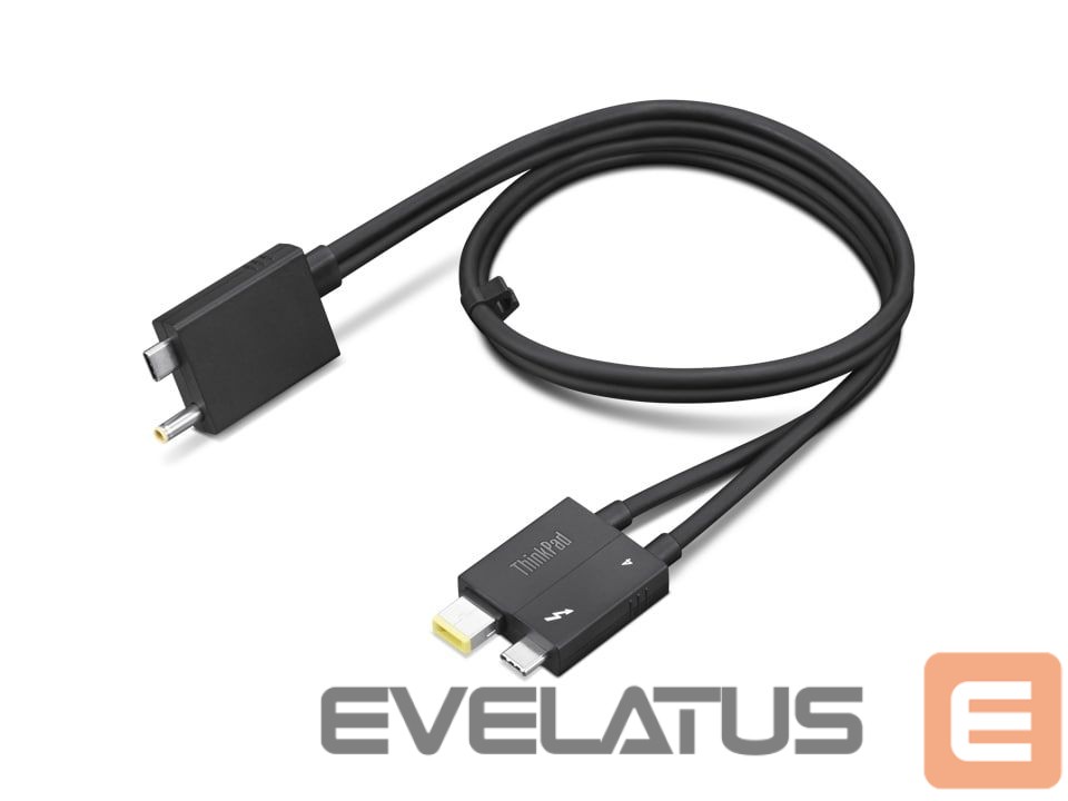 Cable Lenovo ThinkPad Thunderbolt 4 WorkStation Dock Split Cable 4X91K16970 Black, 0.7 m