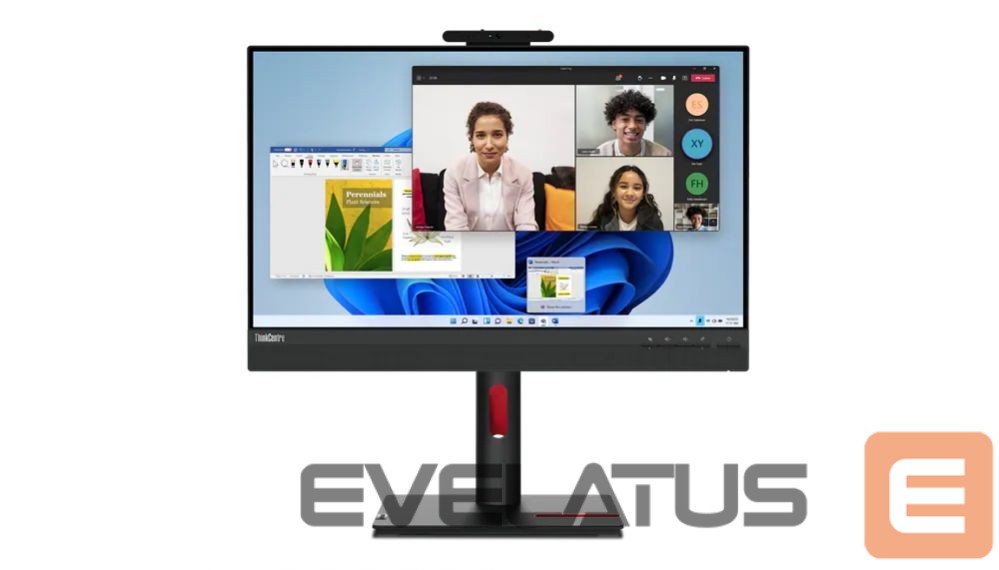 Monitor Lenovo ThinkCentre TIO 24 Gen 5 23.8 ", IPS, 1920 x 1080, 16:9, 4 ms, 250 cd/m², Black, 60 Hz, HDMI ports quantity 1