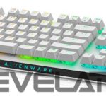 Computer keyboard Dell  Alienware Tri-Mode AW920K Wireless Gaming Keyboard, RGB LED light, US, Wireless, Lunar Light, Bluetooth, Numeric keypad, CHERRY MX Red 