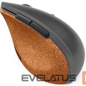 Computer mouse Lenovo  Go Wireless Vertical Mouse Wireless optical, Storm grey with natural cork, USB-A, 1 x AA batteries (included) 