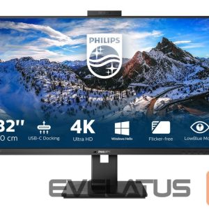 Monitor Philips  Monitor 	329P1H 31.5 ", IPS, 4K UHD, 3840 x 2160, 16:9, 4 ms, 350 cd/m², Black, 60 Hz, HDMI ports quantity 2 
