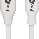 Cable Goobay  Lightning - USB-C  USB charging and sync cable, 2 m, white  USB-C  male Apple Lightning male (8-pin) 