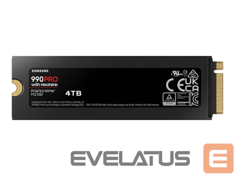 Hard drive SSD Samsung 990 PRO with Heatsink NVMe SSD 4TB