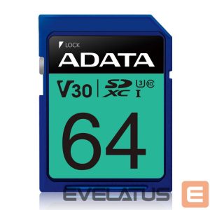 Memory cards ADATA  Premier Pro UHS-I SDXC 64 GB Flash memory class 10