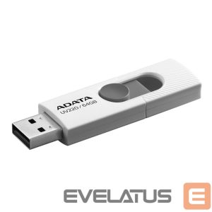 Flash drive ADATA  UV220 64 GB USB 2.0 White/Gray 