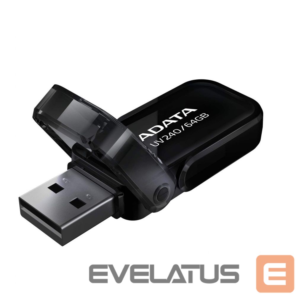 Flash drive ADATA DashDrive UV240 64 GB USB 2.0 Black