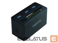 Converter Logilink  USB 3.0 Hub with All-in-One Card Reader