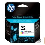 Printer accessories HP  HP 22 original ink cartridge tri-colour standard capacity 5ml 165 pages 1-pack 
