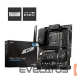 Motherboard for Intel processors MSI  Mainboard||Intel Z790|LGA1700|ATX|Memory DDR5|Memory slots 4|1xPCI-Express 1x|3xPCI-Express 16x|4xM.2|1xHDMI|1xDisplayPort|4xUSB 2.0|3xUSB 3.2|1xUSB-C|1xPS/2|6xAudio port|PROZ790-PWIFI 