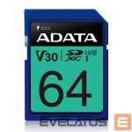 Other Computer Accessory ADATA  MEMORY SDXC 64GB V30/ASDX64GUI3V30S-R 