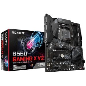 Motherboard for AMD processors Gigabyte  Mainboard||AMD B550|SAM4|ATX|Memory DDR4|Memory slots 4|3xPCI-Express 3.0 1x|1xPCI-Express 3.0 2x|1xPCI-Express 4.0 16x|2xM.2|1xDVI-D|1xHDMI|2xAudio-In|1xAudio-Out|2xUSB 2.0|4xUSB 3.2|1xPS/2|1xRJ45|B550GAMINGXV21.3 
