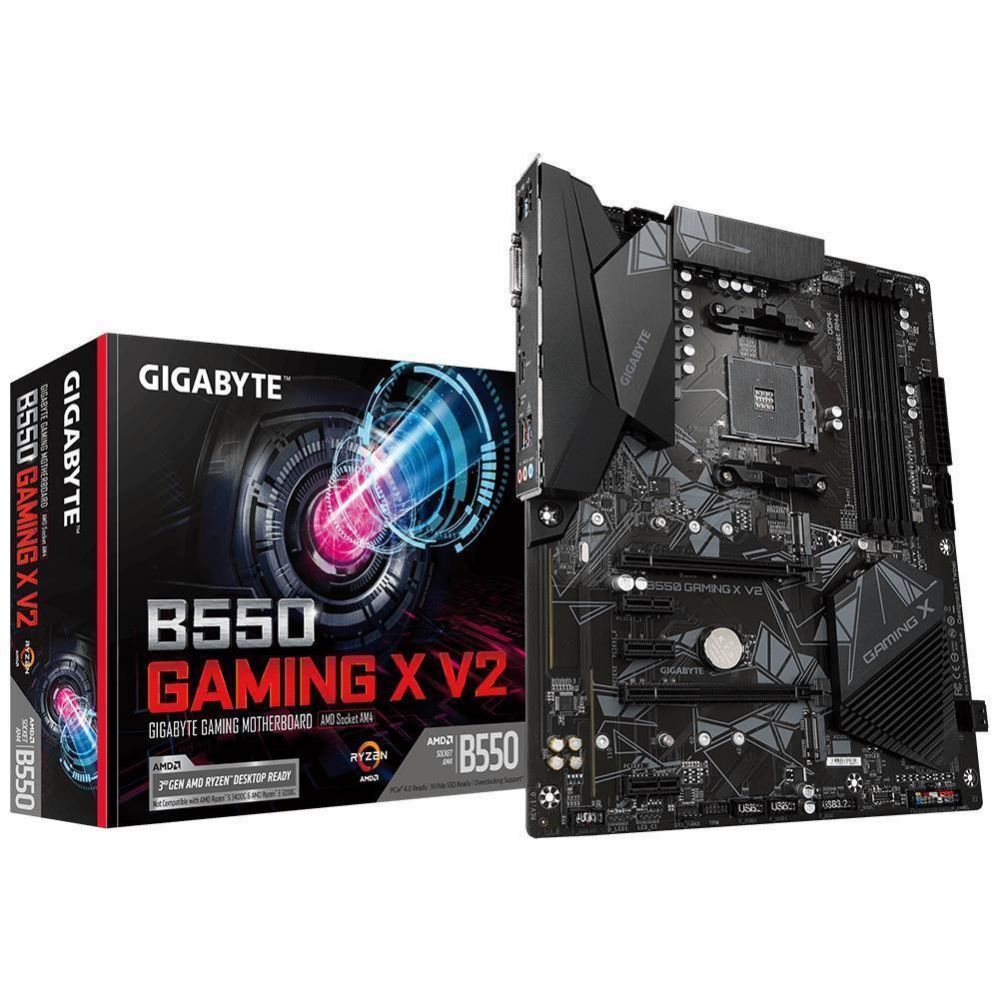 Motherboard for AMD processors Gigabyte Mainboard||AMD B550|SAM4|ATX|Memory DDR4|Memory slots 4|3xPCI-Express 3.0 1x|1xPCI-Express 3.0 2x|1xPCI-Express 4.0 16x|2xM.2|1xDVI-D|1xHDMI|2xAudio-In|1xAudio-Out|2xUSB 2.0|4xUSB 3.2|1xPS/2|1xRJ45|B550GAMINGXV21.3