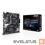 Motherboard for AMD processors Asus  Mainboard||AMD A520|SAM4|MicroATX|2xPCI-Express 3.0 1x|1xPCI-Express 3.0 16x|1xM.2|Memory DDR4|Memory slots 2|1x15pin D-sub|1xHDMI|2xUSB 2.0|4xUSB 3.2 type B|1xPS/2|3xStereo jack 3.5mm|1xRJ45|PRIMEA520M-K 