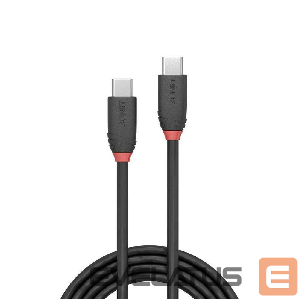 Cable LINDY CABLE USB3.2 C-C 0.5M/BLACK 36905