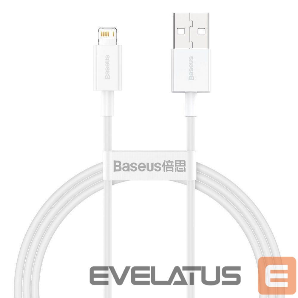 Cable Baseus CABLE LIGHTNING TO USB 1M/WHITE CALYS-A02