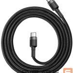 Cable Baseus  CABLE USB-C TO USB-C 1M/GRAY/BLACK CATKLF-GG1 