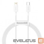 Cable Baseus  CABLE LIGHTNING TO USB-C 1M/WHITE CATLYS-A02 