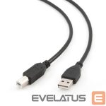 Cable Gembird  CABLE USB2 AM-BM 3M/BLACK CCP-USB2-AMBM-10 