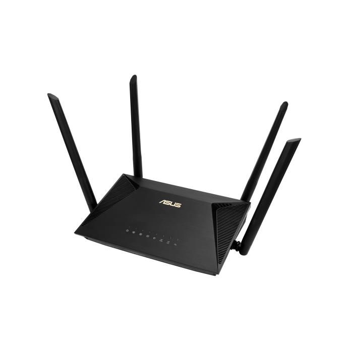 Routers Asus Wireless Router||Wireless Router|1800 Mbps|Wi-Fi 6|USB|1 WAN|3x10/100/1000M|Number of antennas 4|RT-AX53U