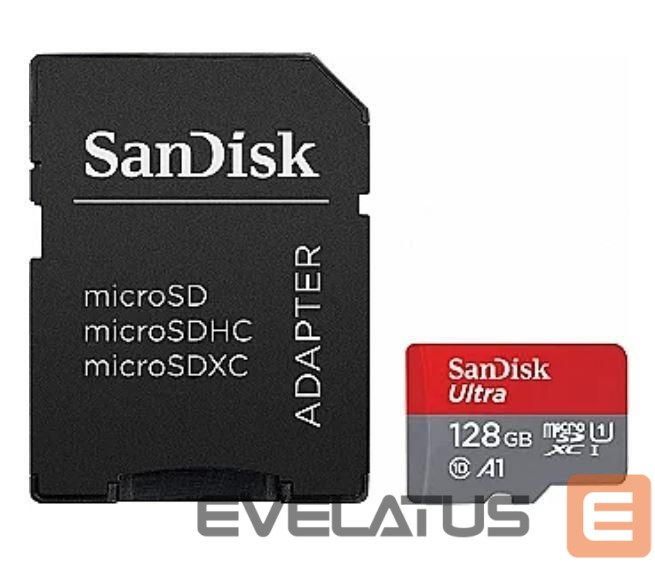 Memory cards SANDISK BY WESTERN DIGITAL MEMORY MICRO SDXC 128GB UHS-I/SDSQUAB-128G-GN6IA SANDISK