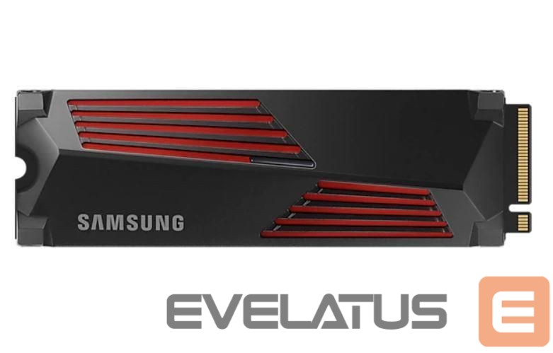 Hard drive SSD Samsung SSD||990 PRO with Heatsink|1TB|M.2|PCIE|NVMe|MLC|Write speed 6900 MBytes/sec|Read speed 7450 MBytes/sec|2.3mm|TBW 600 TB|MTBF 1500000 hours|MZ-V9P1T0GW