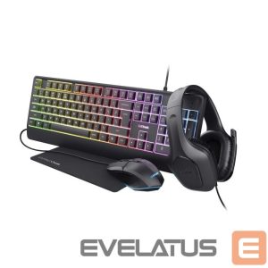 Computer keyboard Trust  KEYBOARD +MOUSE GXT792 QUADROX/4-IN-1 BUNDLE ENG 25155 