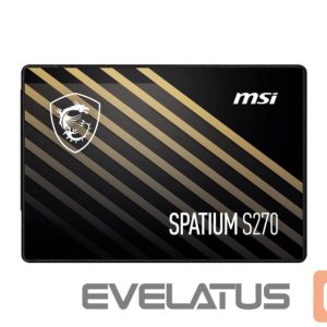 Hard drive SSD MSI  SSD||SPATIUM S270|240GB|SATA|3D NAND|Write speed 400 MBytes/sec|Read speed 500 MBytes/sec|2,5"|TBW 250 TB|MTBF 2000000 hours|S78-440N070-P83 