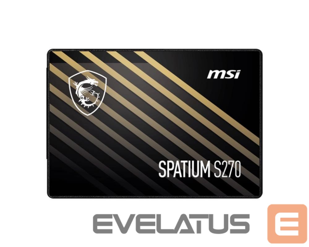 Hard drive SSD MSI SSD||SPATIUM S270|240GB|SATA|3D NAND|Write speed 400 MBytes/sec|Read speed 500 MBytes/sec|2,5"|TBW 250 TB|MTBF 2000000 hours|S78-440N070-P83