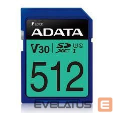 Other Computer Accessory ADATA  MEMORY SDXC 512GB V30/ASDX512GUI3V30S-R 