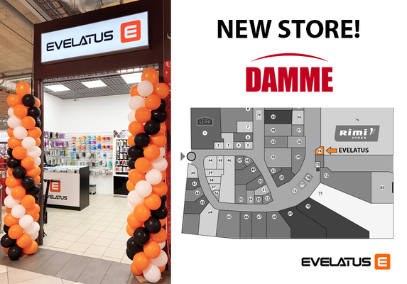New Evelatus store – T/C Damme!