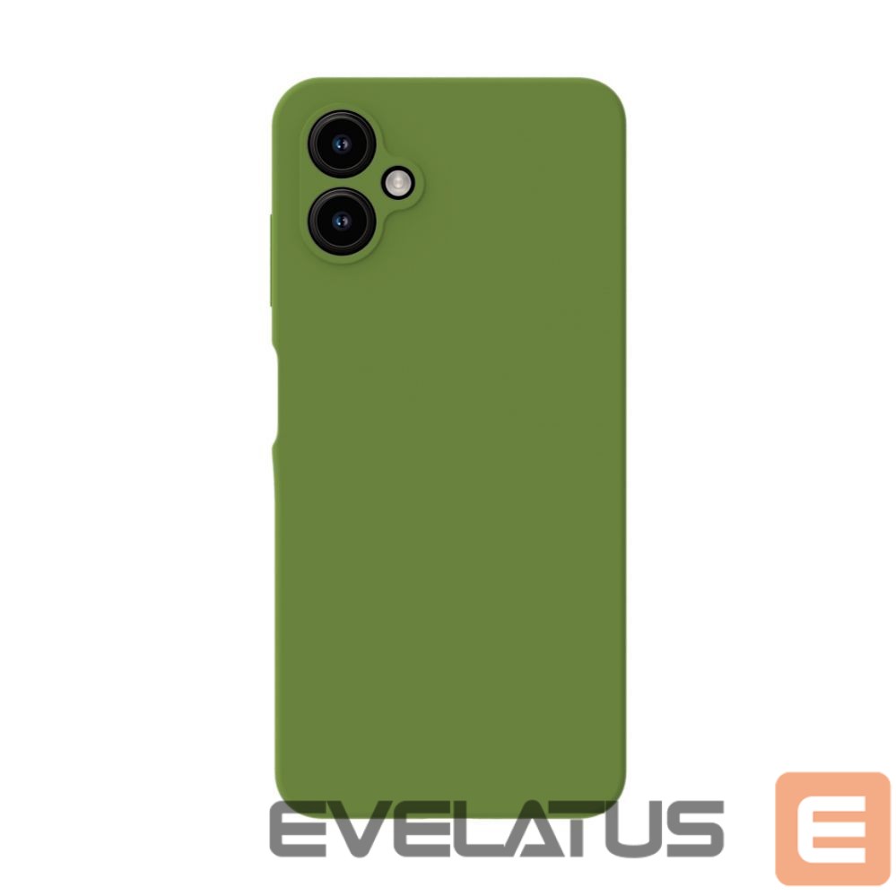 Back panel cover Evelatus Samsung Galaxy A06 5G Premium Magnetic Soft Touch Silicone Case Army Green