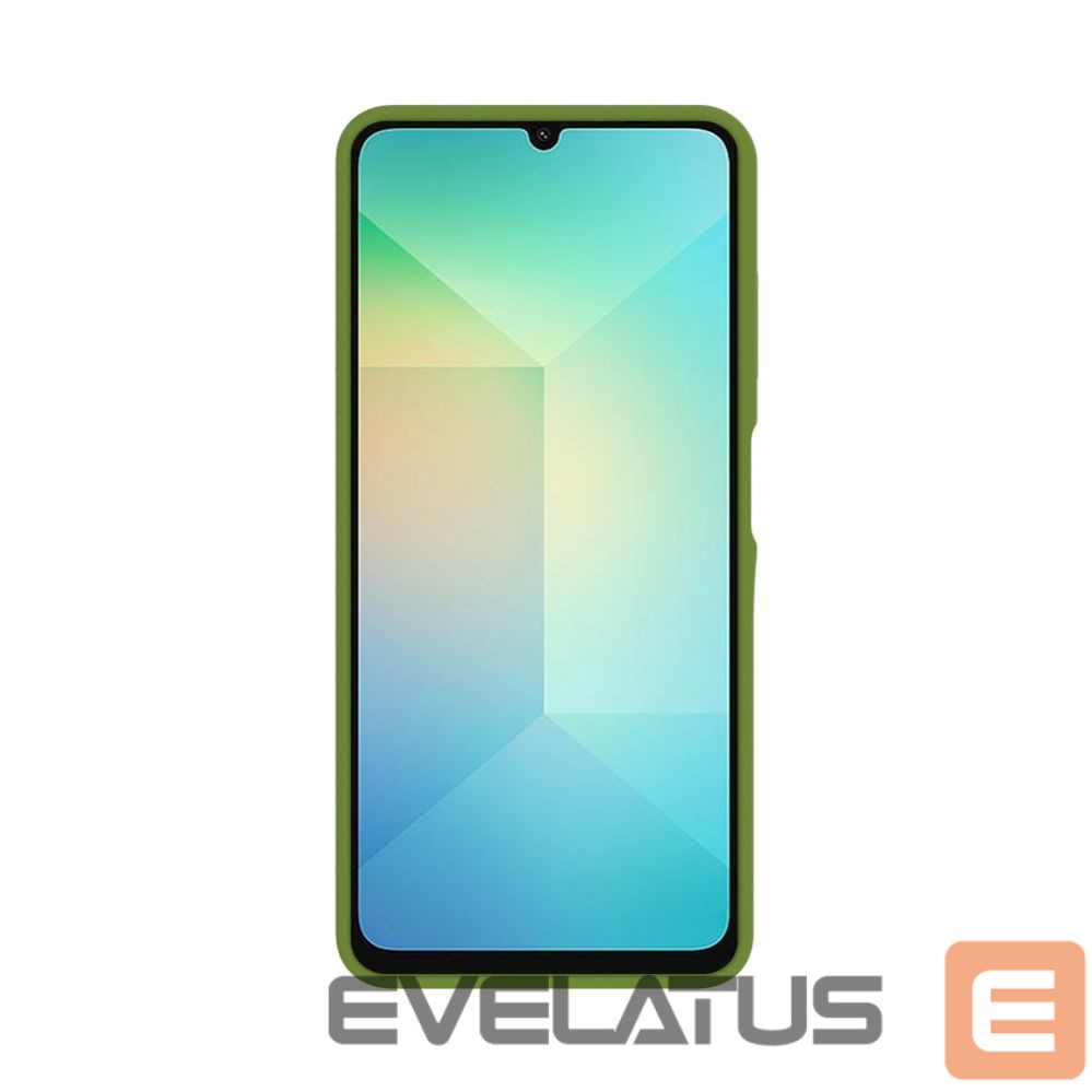 Back panel cover Evelatus Samsung Galaxy A06 5G Premium Magnetic Soft Touch Silicone Case Army Green