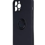 Back panel cover iLike Apple Finger Grip case for iPhone 16 6,1 Black