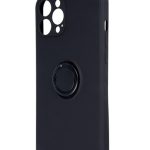 Back panel cover iLike Apple Finger Grip case for iPhone 16 Pro 6,3 Black