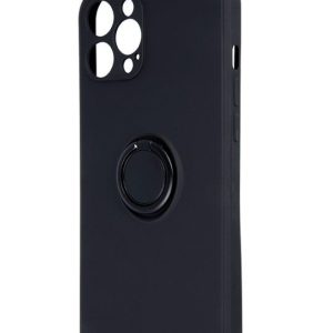 Back panel cover iLike Apple Finger Grip case for iPhone 16 Pro 6,3 Black