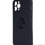 Back panel cover iLike Apple Finger Grip case for iPhone 16 Pro Max 6,9 Black