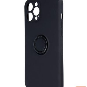 Back panel cover iLike Apple Finger Grip case for iPhone 16 Pro Max 6,9 Black